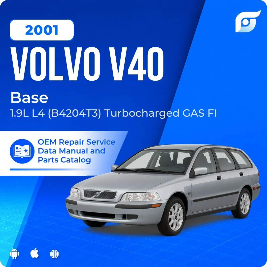 2001 Volvo V40 Base - OEM Repair Service Manual