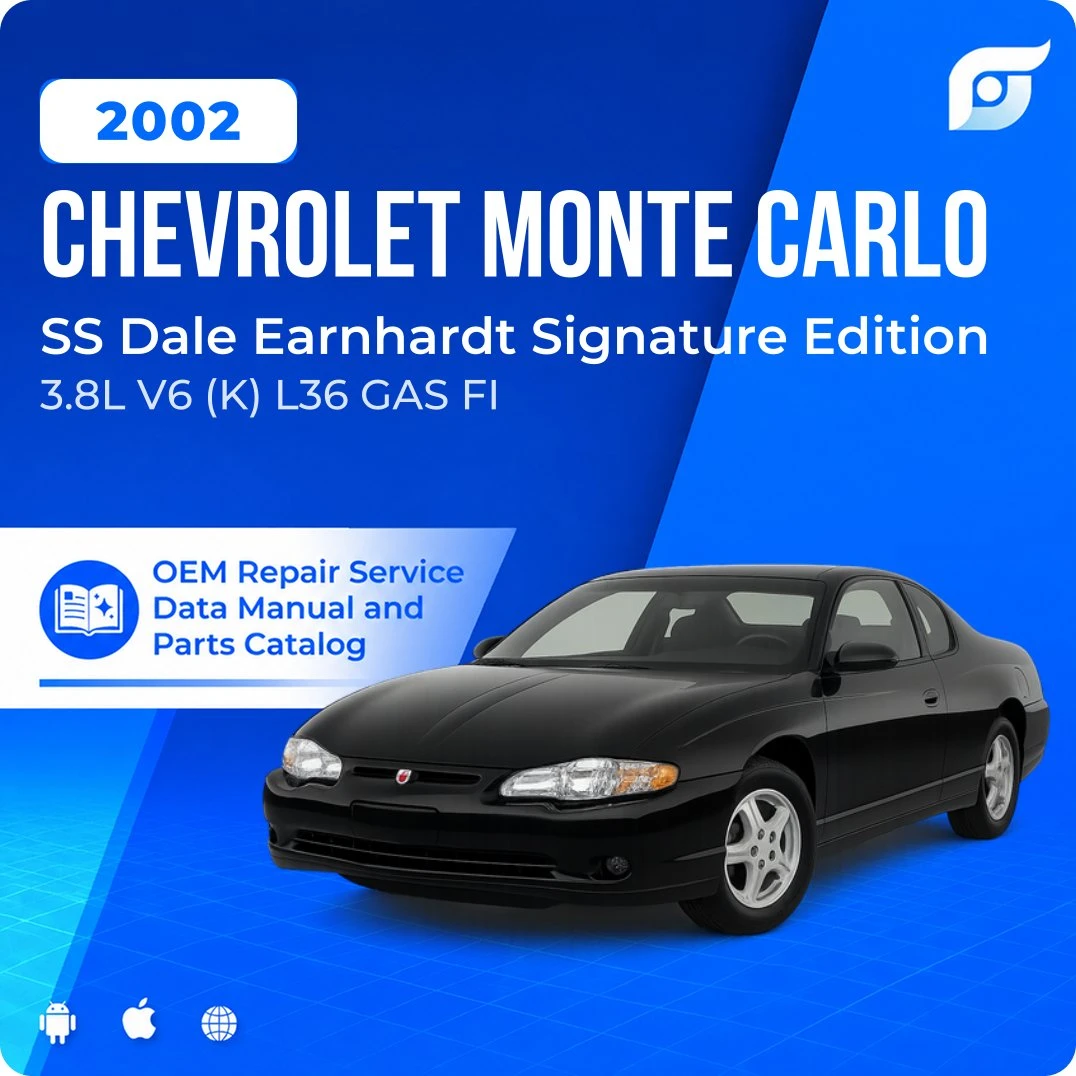 2002 Chevrolet Monte Carlo SS Dale Earnhardt Signature Edition - OEM Repair Service Manual