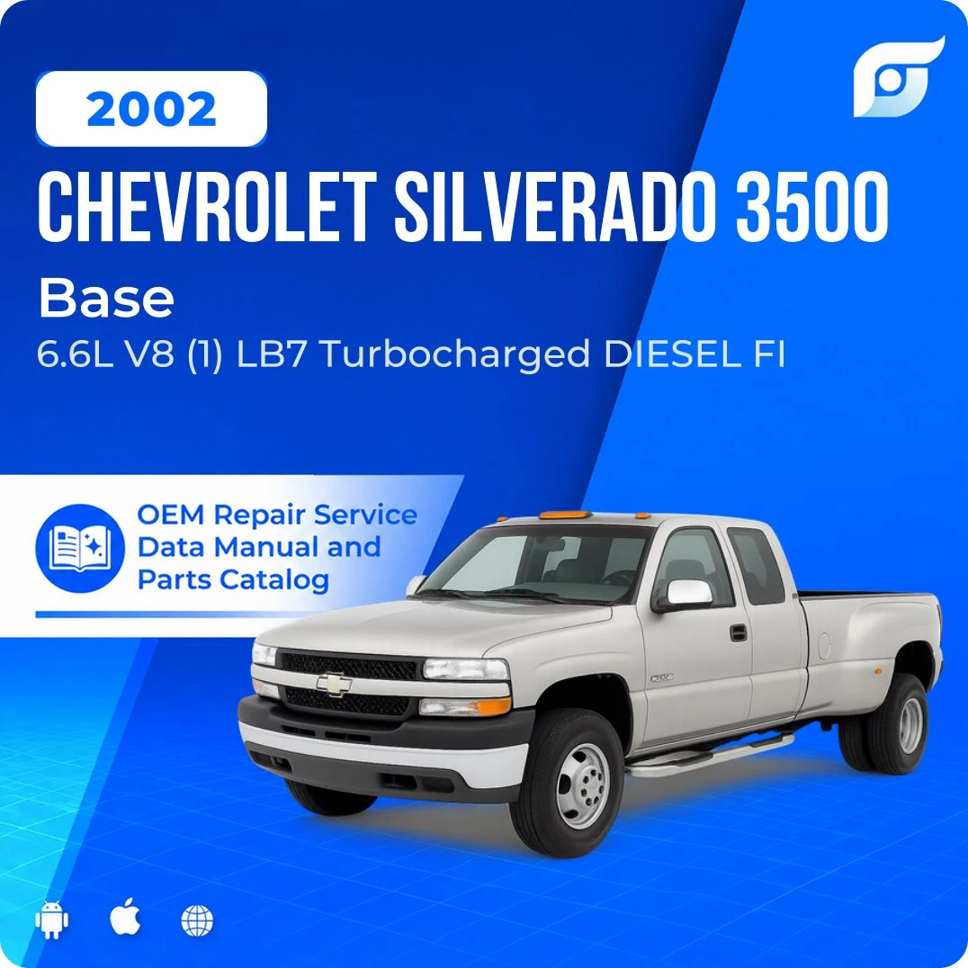 2002 Chevrolet Silverado 3500 Base - OEM Repair Service Manual