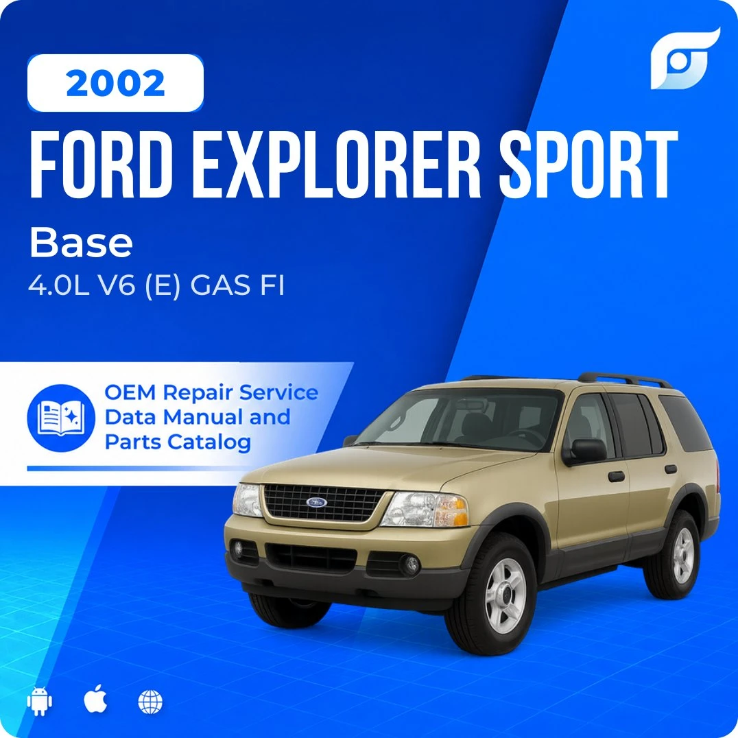 2002 Ford Explorer Sport Base - OEM Repair Service Manual