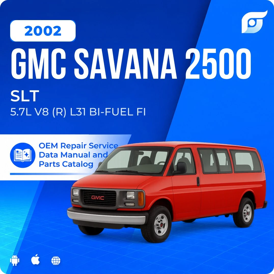 2002 GMC Savana 2500 SLT - OEM Repair Service Manual