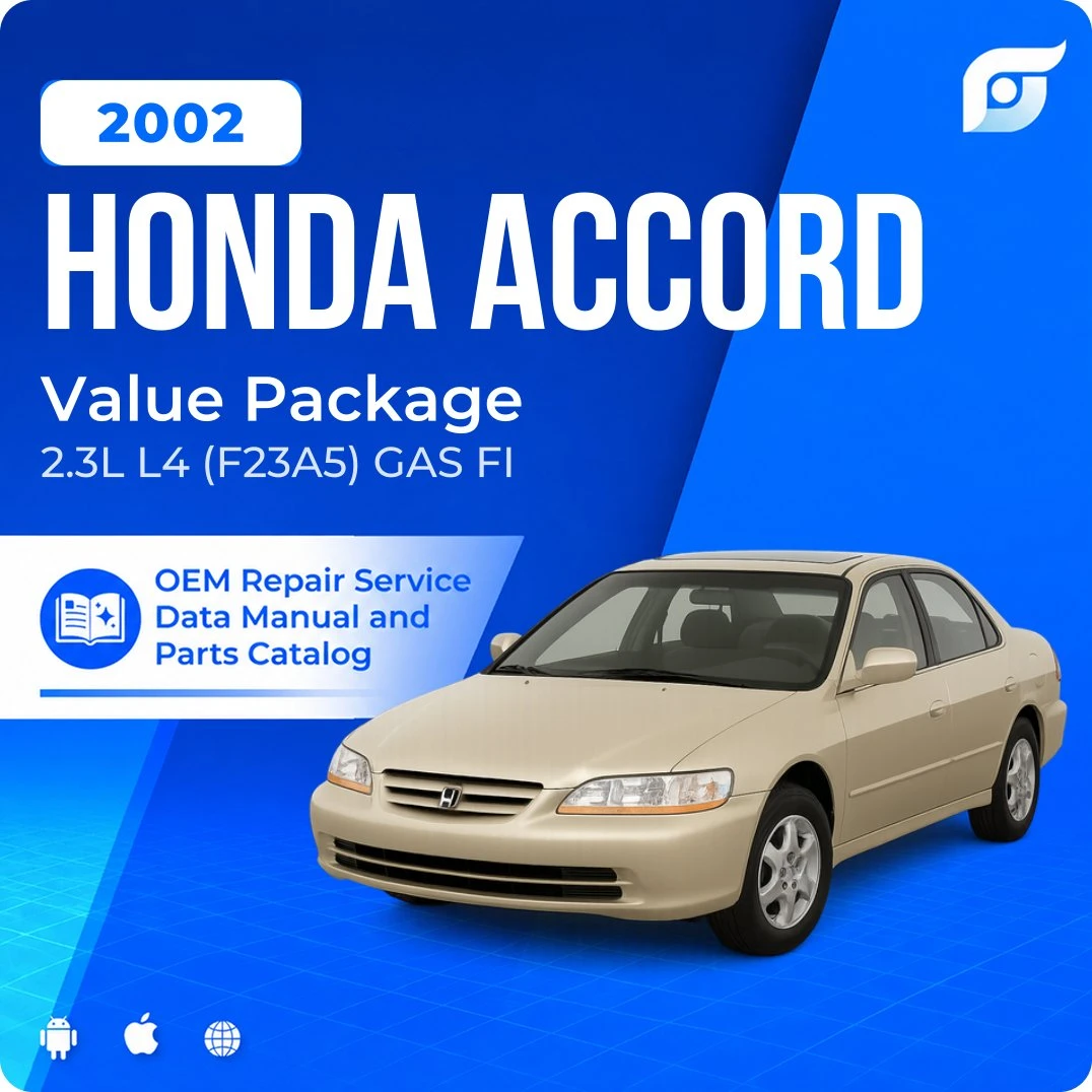 2002 Honda Accord Value Package - OEM Repair Service Manual