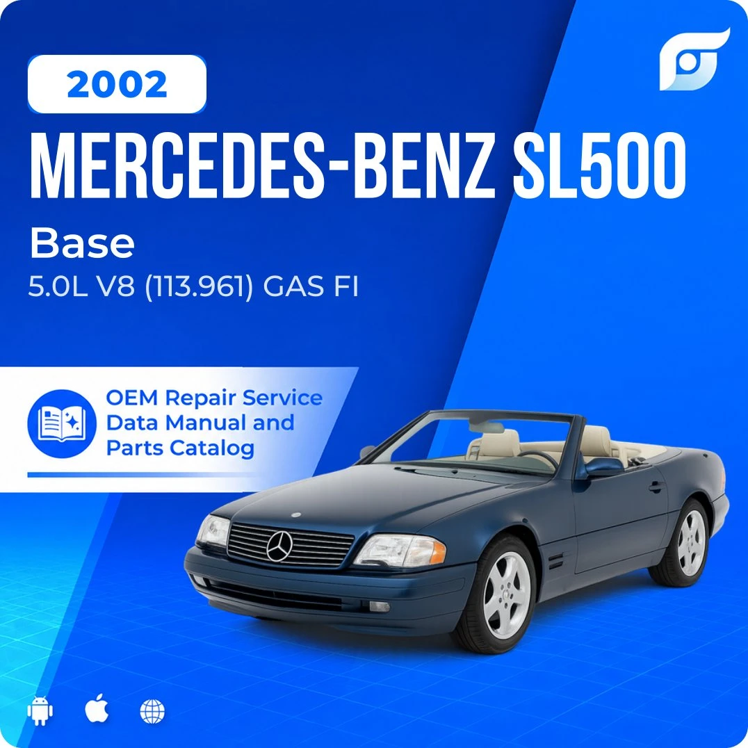 2002 Mercedes-Benz SL500 Base - OEM Repair Service Manual