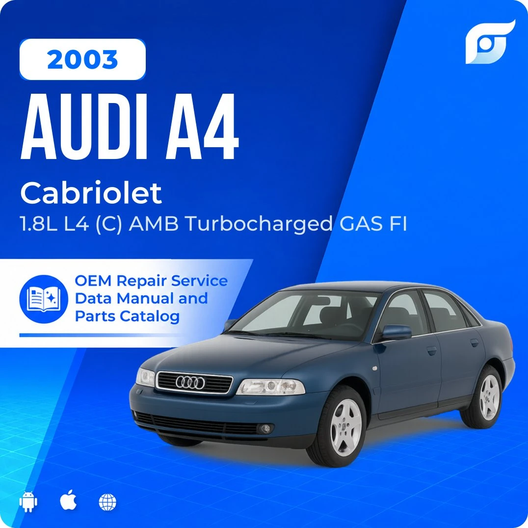 2003 Audi A4 Cabriolet - OEM Repair Service Manual