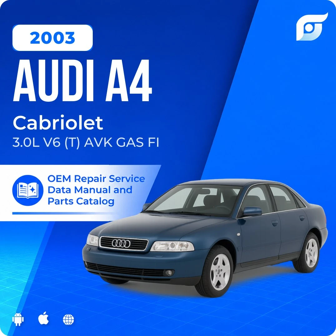 2003 Audi A4 Cabriolet - OEM Repair Service Manual