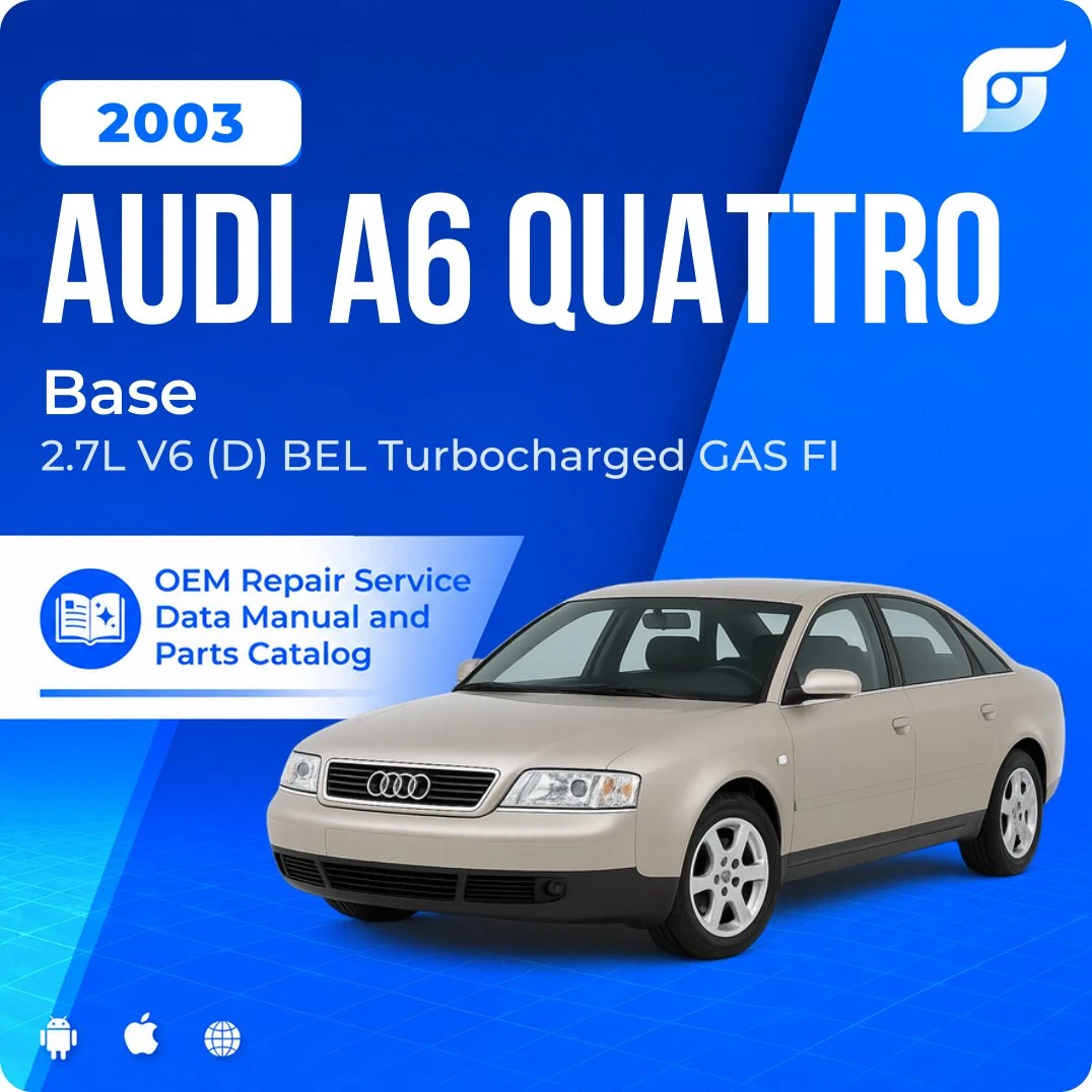 2003 Audi A6 Quattro Base - OEM Repair Service Manual