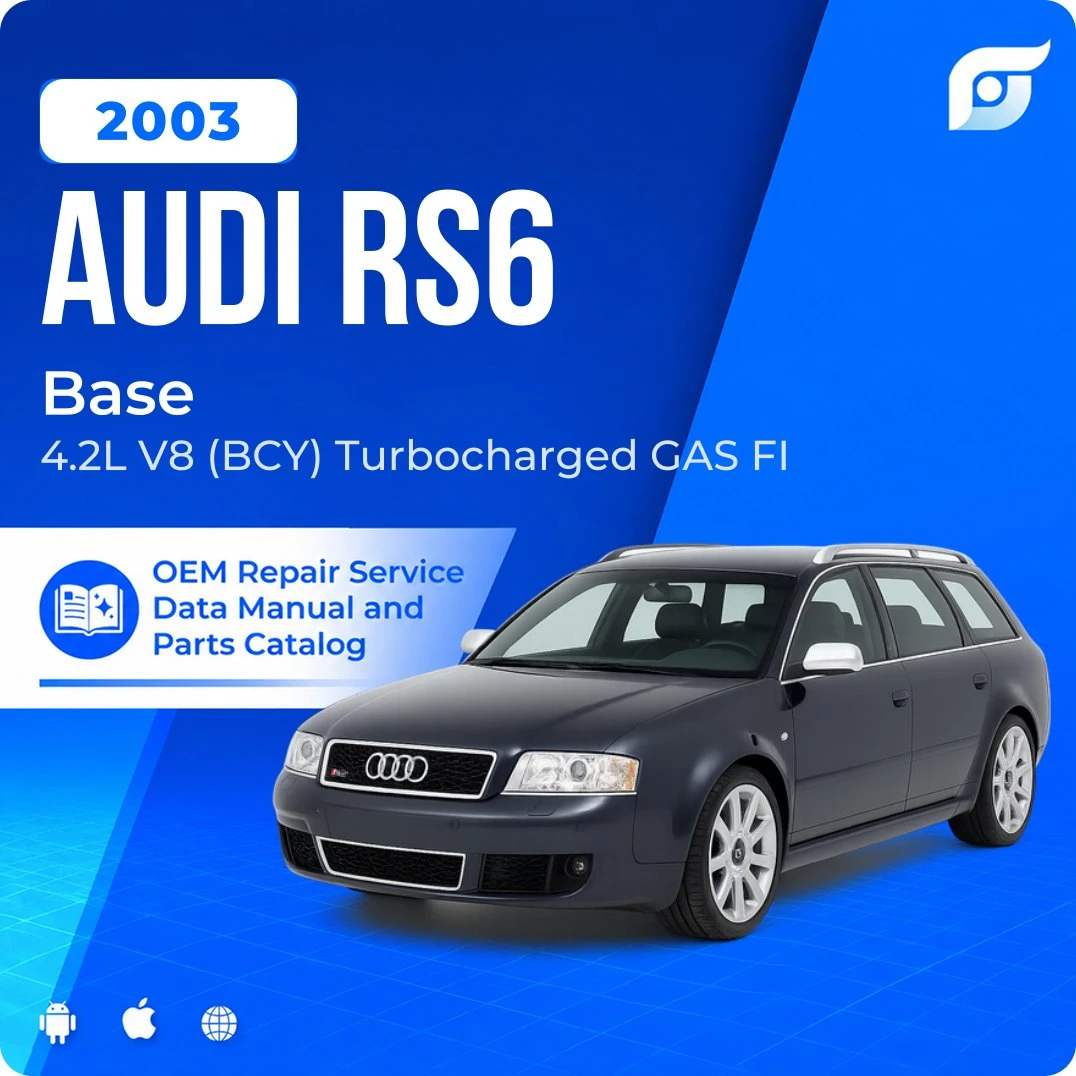 2003 Audi RS6 Base - OEM Repair Service Manual