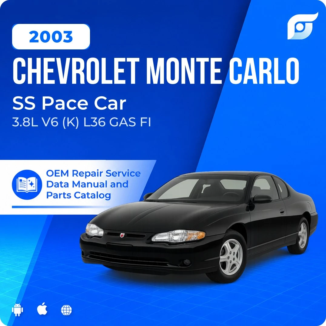 2003 Chevrolet Monte Carlo SS Pace Car - OEM Repair Service Manual