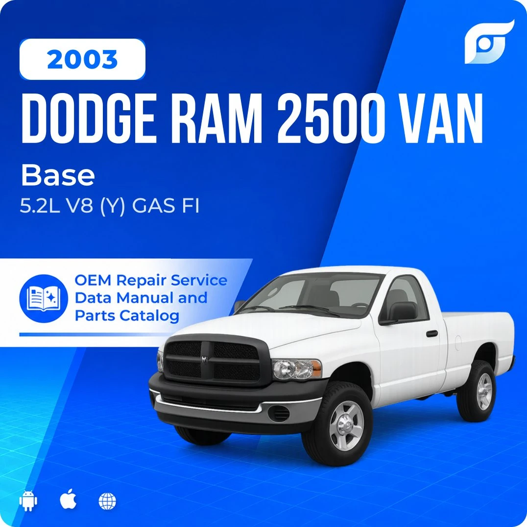 2003 Dodge Ram 2500 Van Base - OEM Repair Service Manual