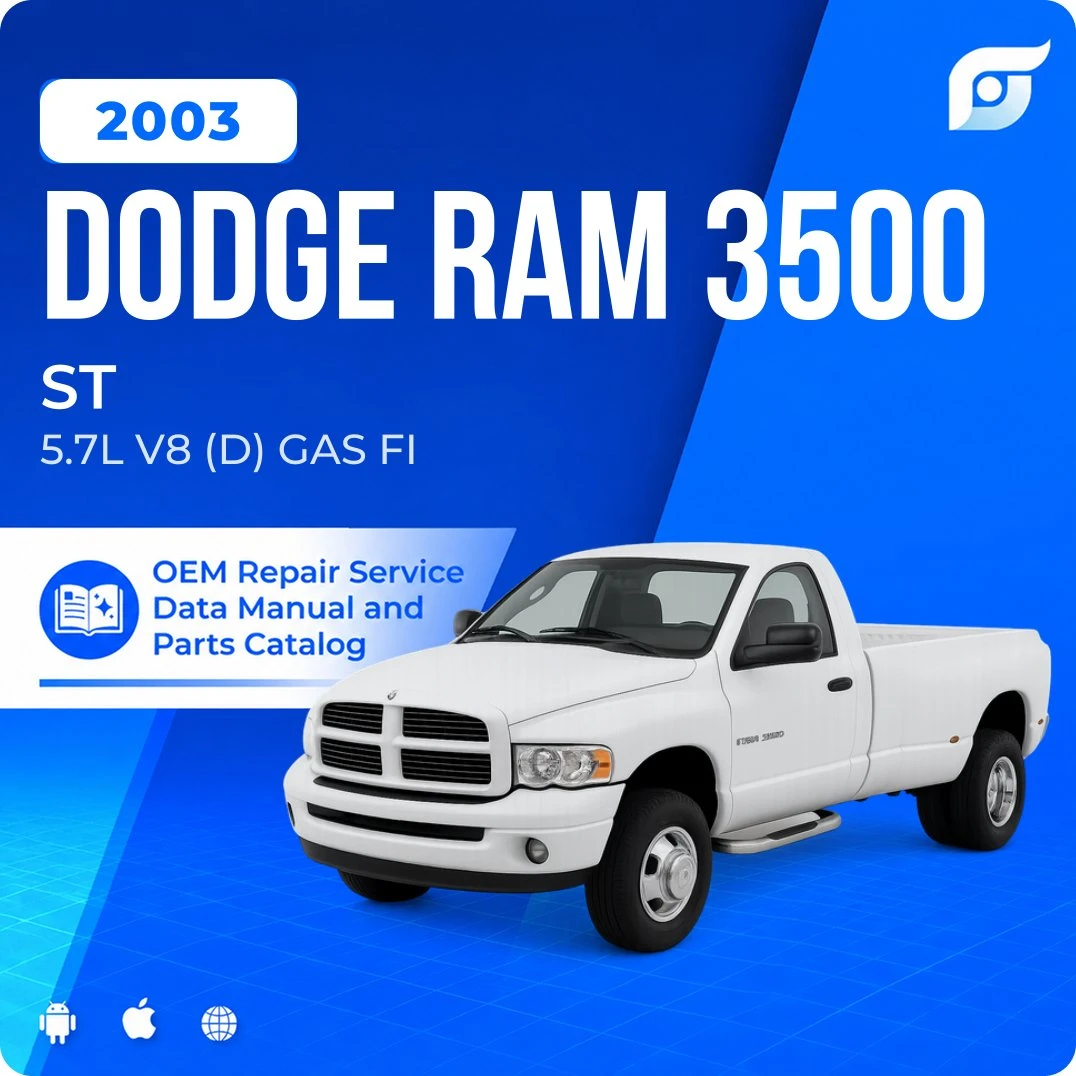 2003 Dodge Ram 3500 ST - OEM Repair Service Manual