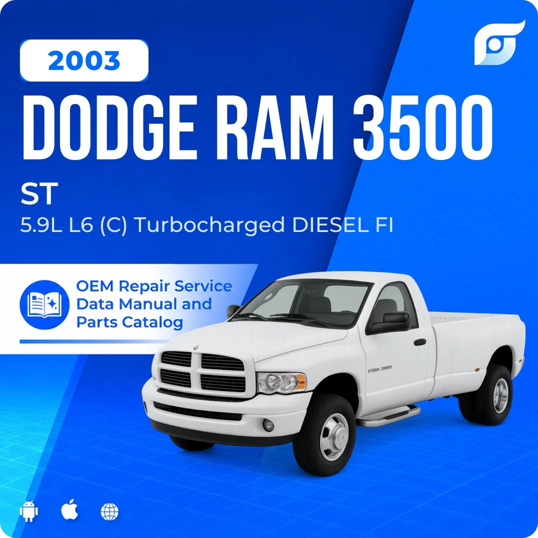 2003 Dodge Ram 3500 ST - OEM Repair Service Manual