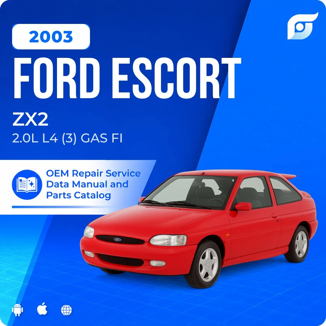2003 Ford Escort ZX2 - OEM Repair Service Manual