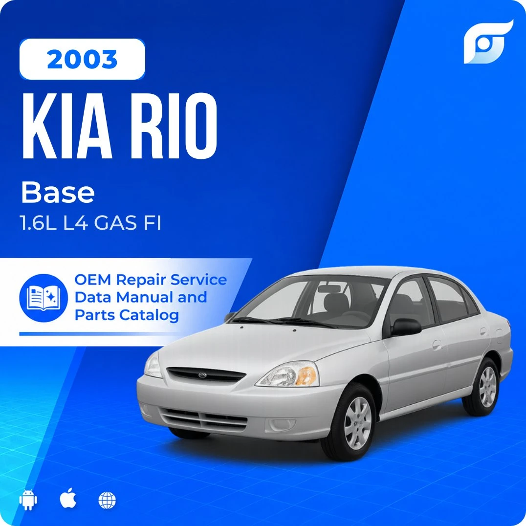 2003 Kia Rio Base - OEM Repair Service Manual