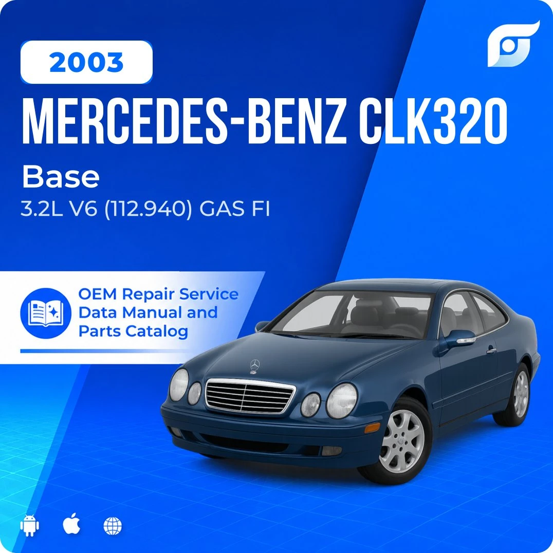 2003 Mercedes-Benz CLK320 Base - OEM Repair Service Manual
