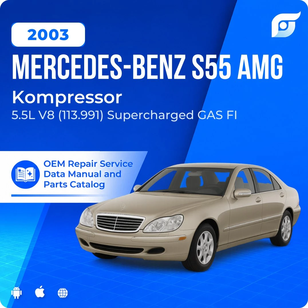 2003 Mercedes-Benz S55 AMG Kompressor - OEM Repair Service Manual