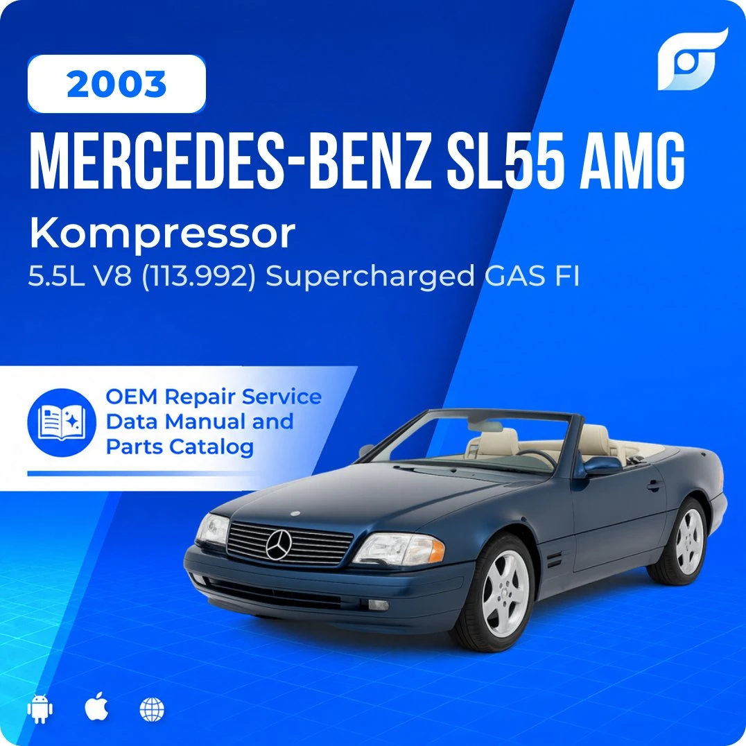 2003 Mercedes-Benz SL55 AMG Kompressor - OEM Repair Service Manual