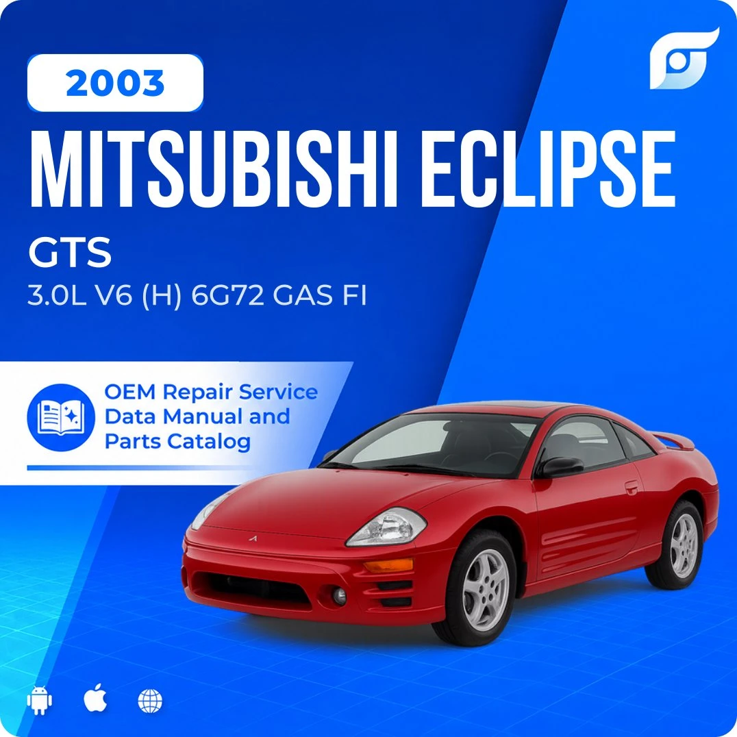 2003 Mitsubishi Eclipse GTS - OEM Repair Service Manual