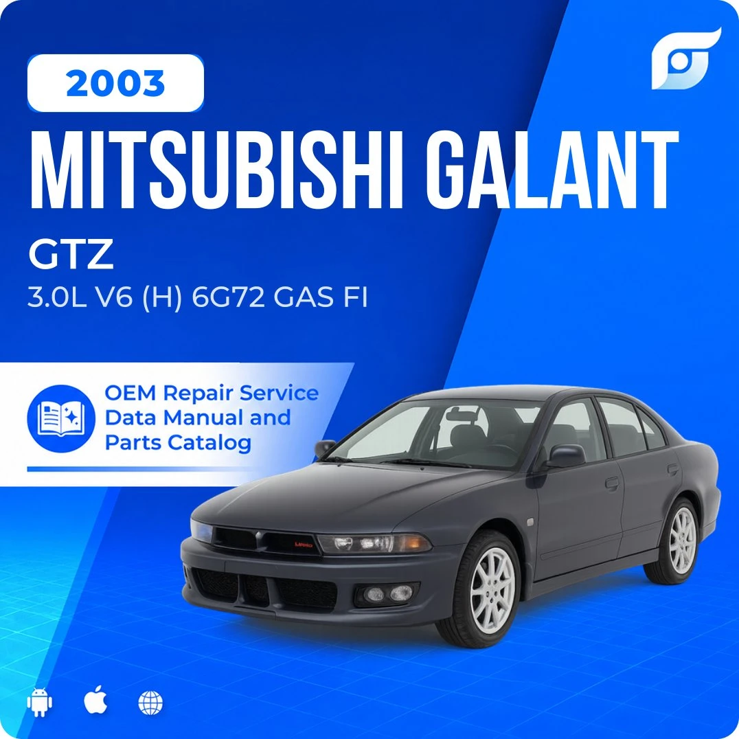 2003 Mitsubishi Galant GTZ - OEM Repair Service Manual