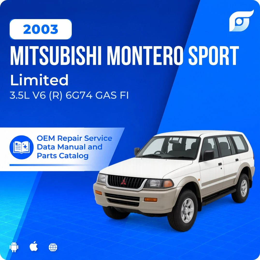 2003 Mitsubishi Montero Sport Limited - OEM Repair Service Manual