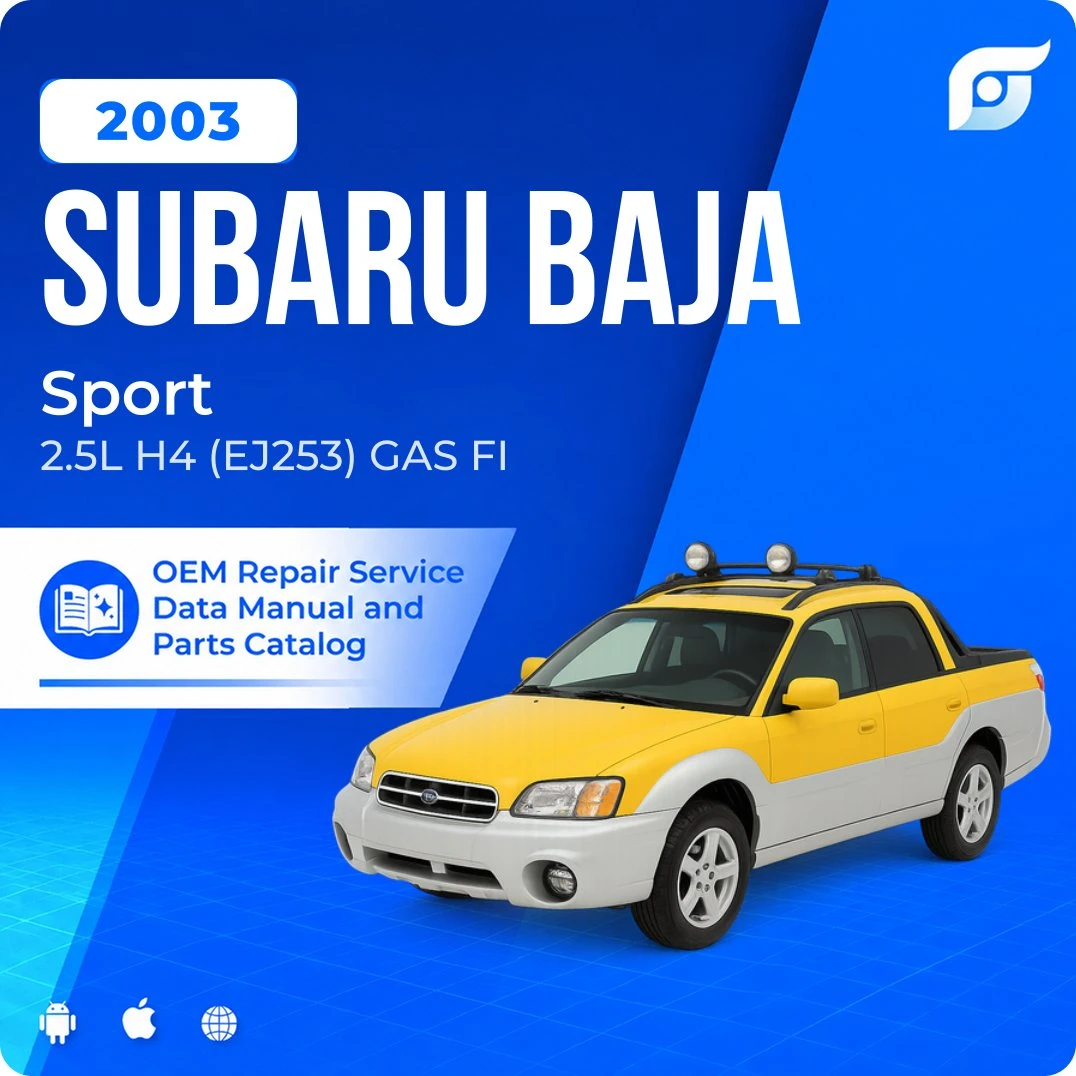 2003 Subaru Baja Sport - OEM Repair Service Manual
