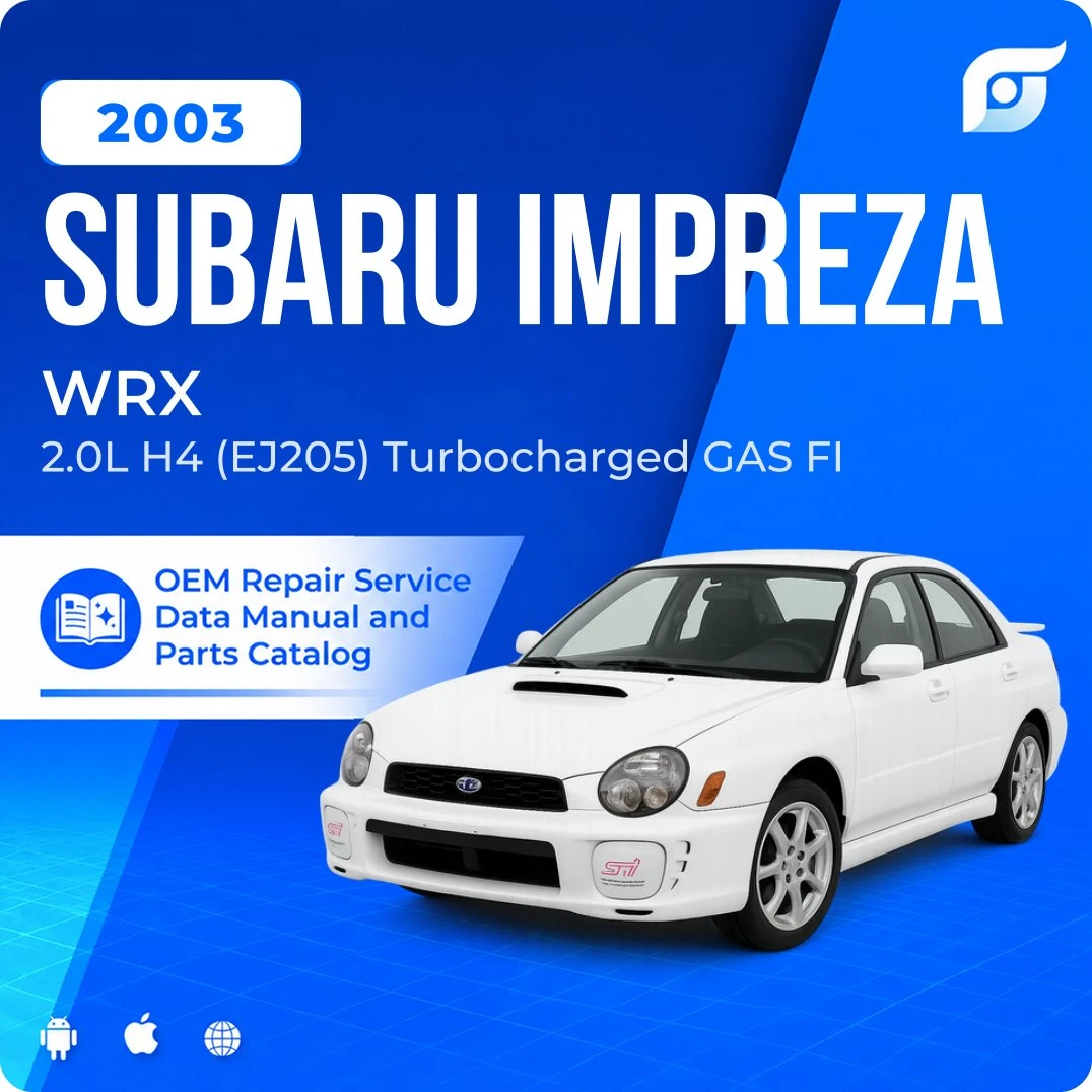 2003 Subaru Impreza WRX - OEM Repair Service Manual
