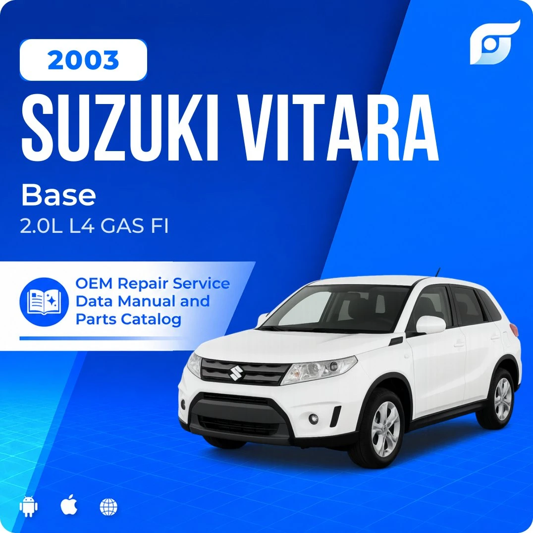 2003 Suzuki Vitara Base - OEM Repair Service Manual