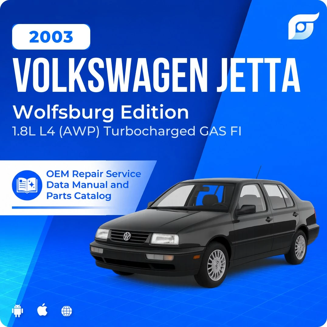 2003 Volkswagen Jetta Wolfsburg Edition - OEM Repair Service Manual