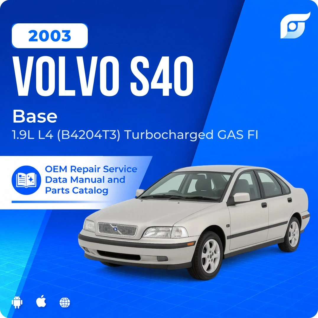 2003 Volvo S40 Base - OEM Repair Service Manual