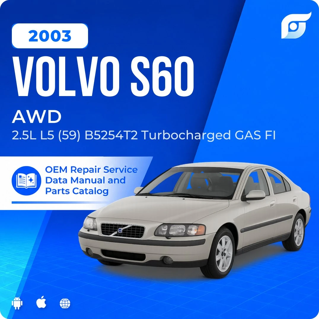 2003 Volvo S60 AWD - OEM Repair Service Manual