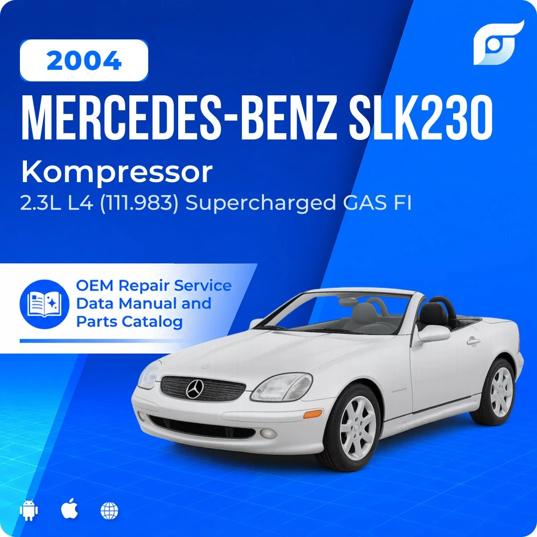 2004 Mercedes-Benz SLK230 Kompressor - OEM Repair Service Manual