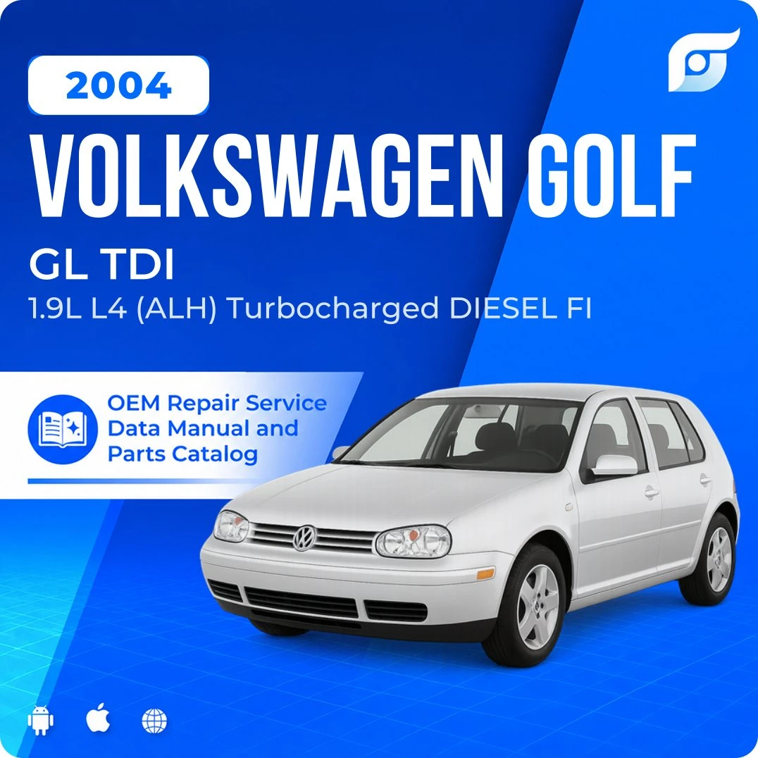 2004 Volkswagen Golf GL TDI - OEM Repair Service Manual