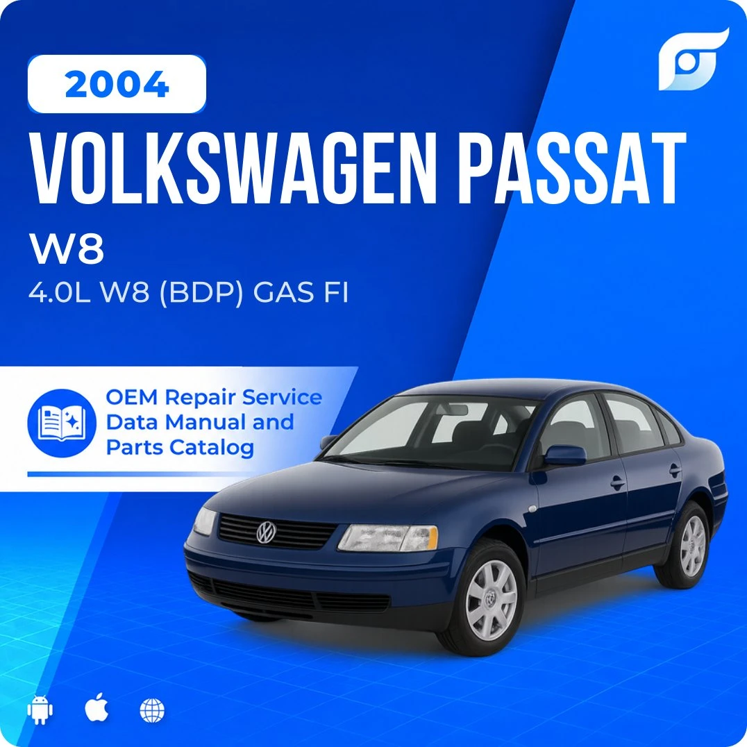 2004 Volkswagen Passat W8 - OEM Repair Service Manual