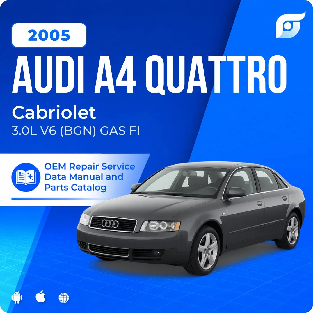 2005 Audi A4 Quattro Cabriolet - OEM Repair Service Manual