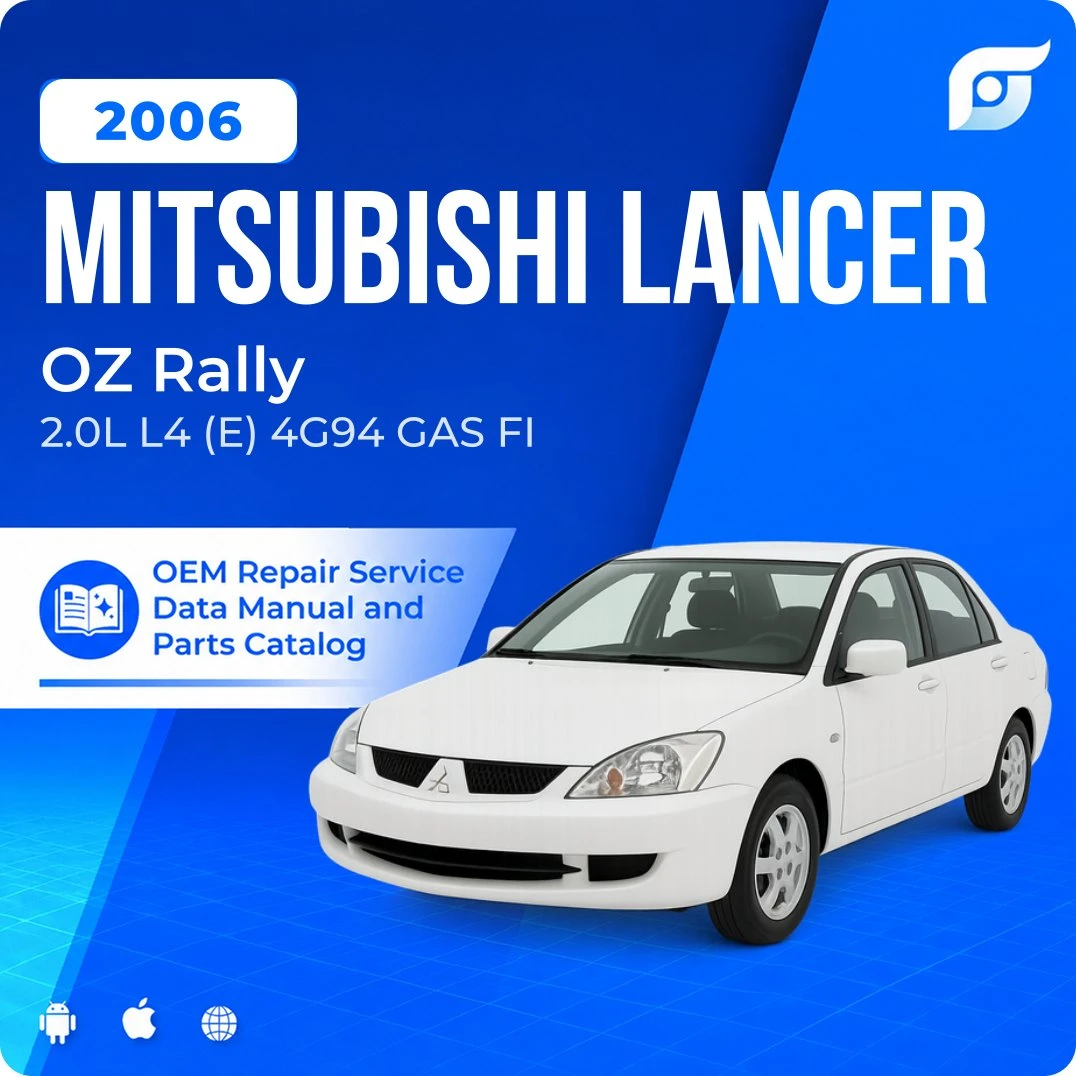 2006 Mitsubishi Lancer OZ Rally - OEM Repair Service Manual