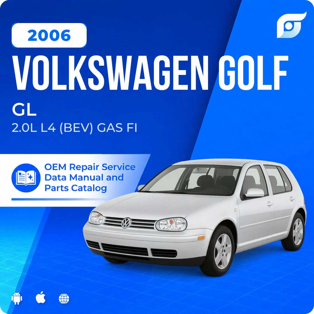 2006 Volkswagen Golf GL - OEM Repair Service Manual