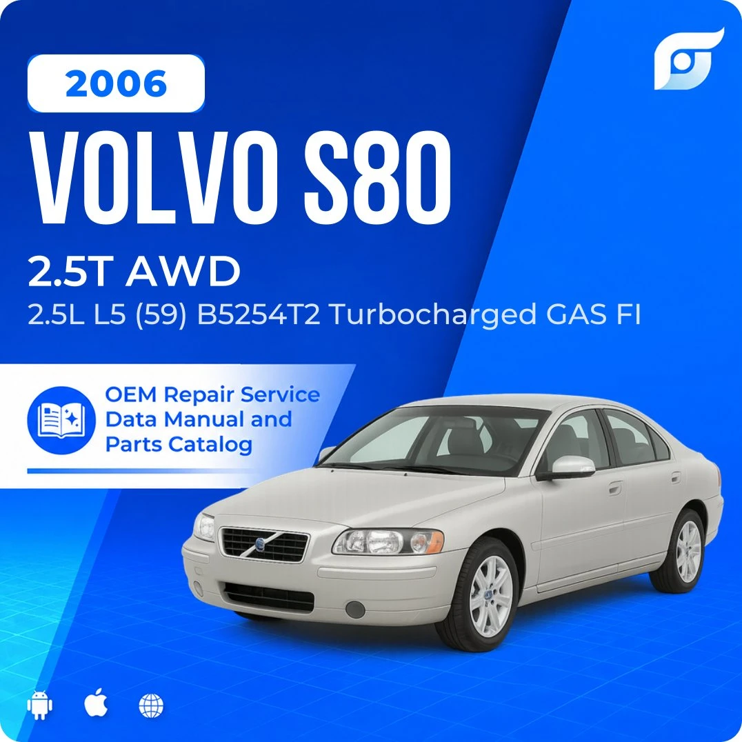 2006 Volvo S80 2.5T AWD - OEM Repair Service Manual