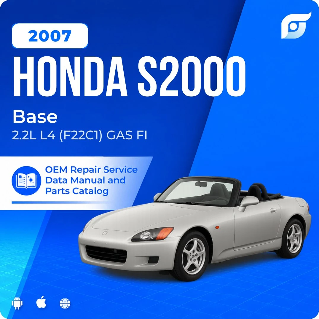 2007 Honda S2000 Base - OEM Repair Service Manual