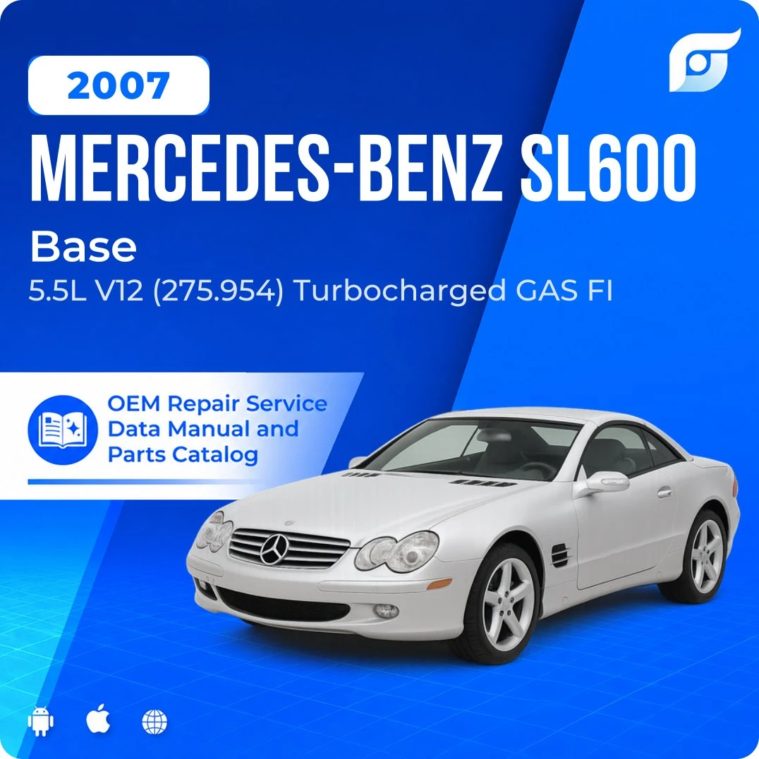 2007 Mercedes-Benz SL600 Base - OEM Repair Service Manual