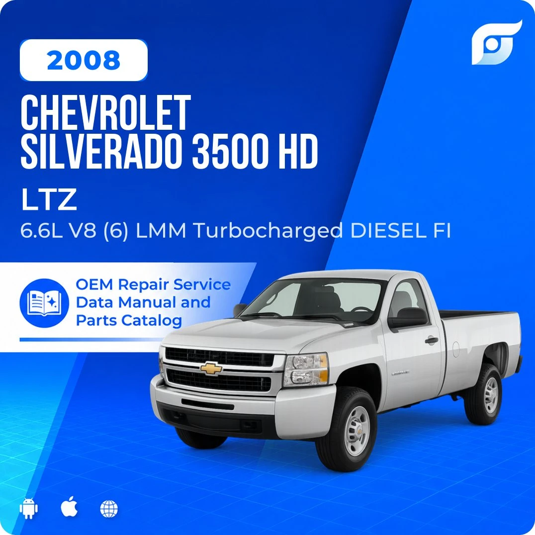 2008 Chevrolet Silverado 3500 HD LTZ - OEM Repair Service Manual