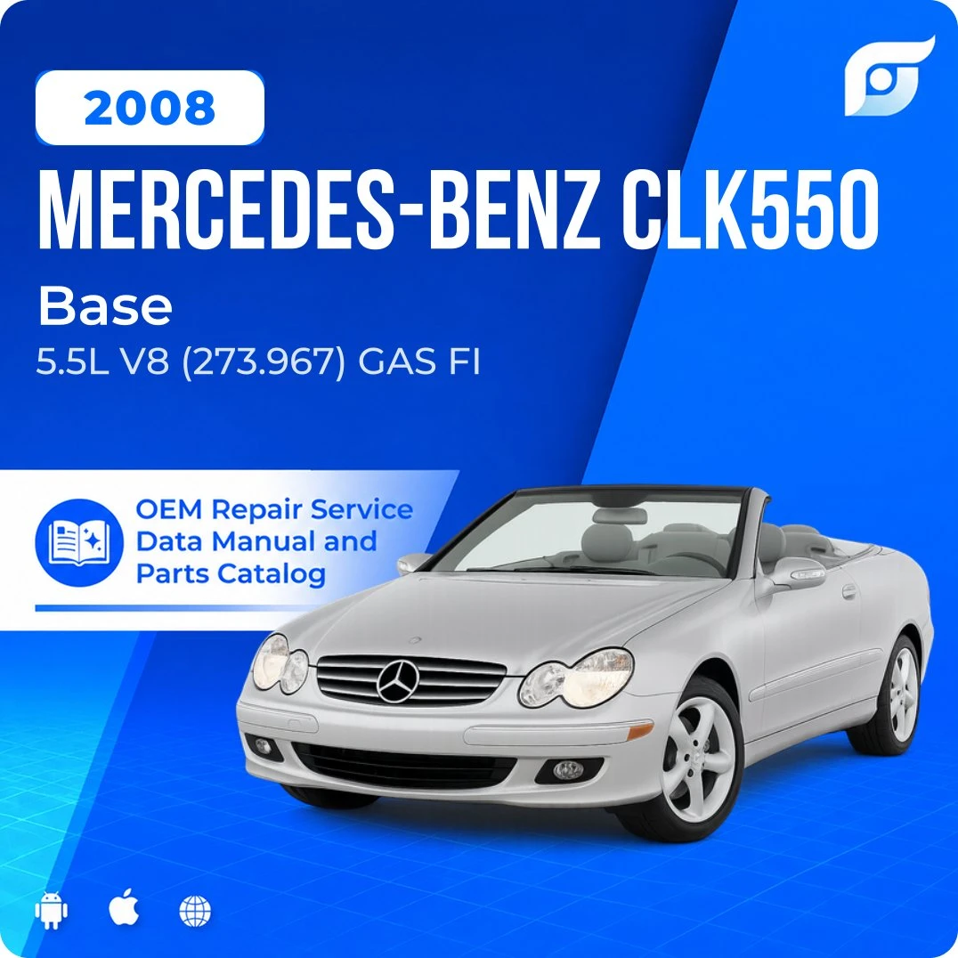 2008 Mercedes-Benz CLK550 Base - OEM Repair Service Manual