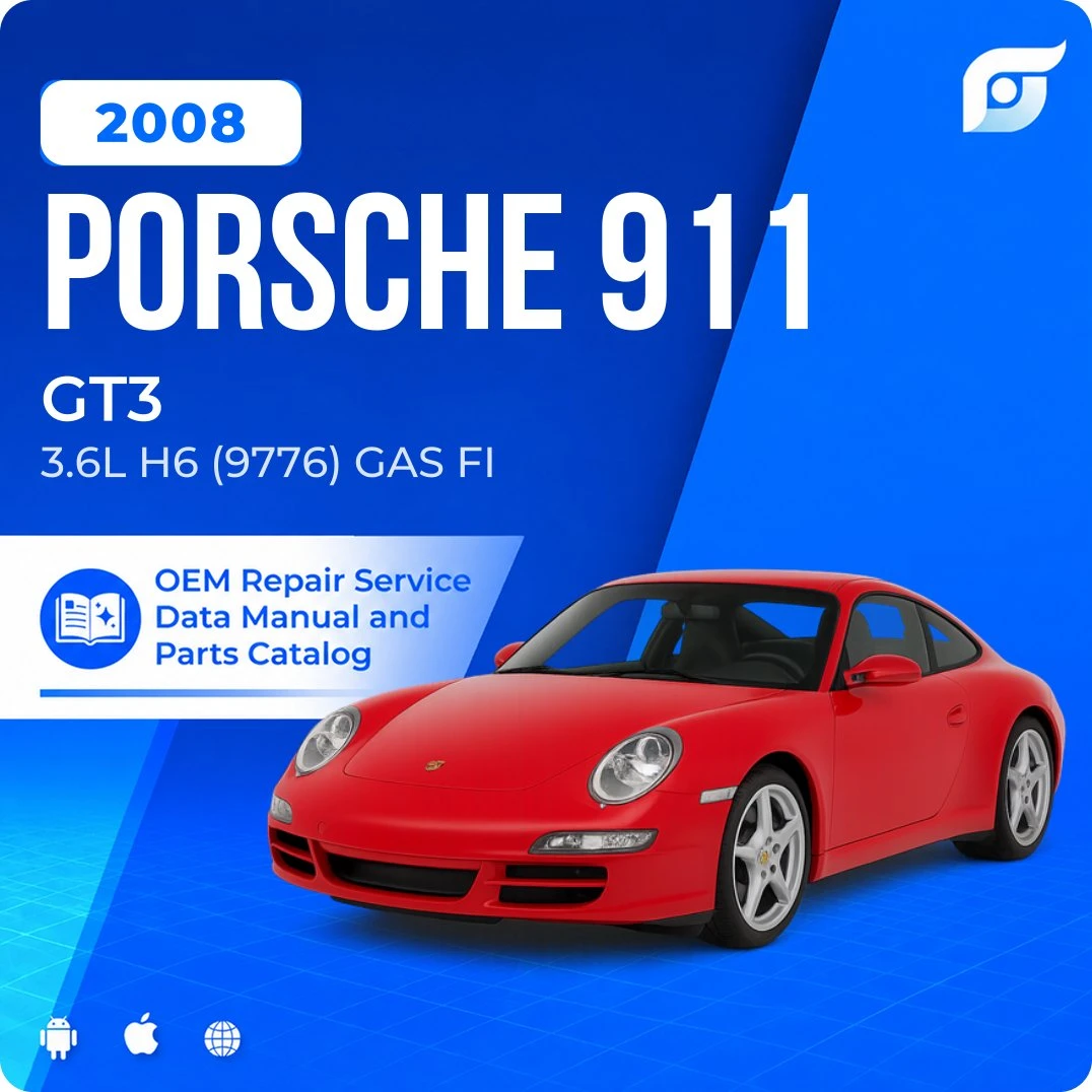 2008 Porsche 911 GT3 - OEM Repair Service Manual