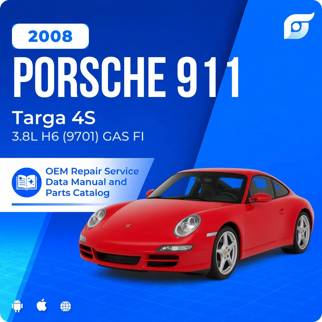 2008 Porsche 911 Targa 4S - OEM Repair Service Manual