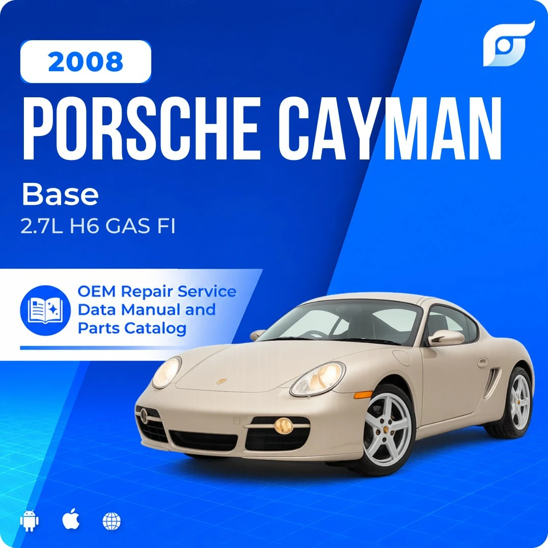 2008 Porsche Cayman Base - OEM Repair Service Manual