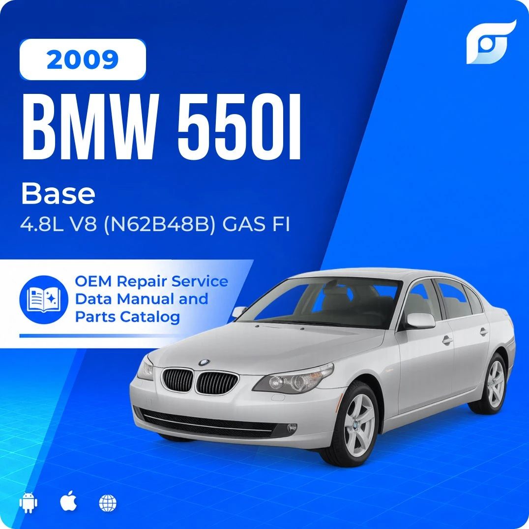 2009 BMW 550i Base - OEM Repair Service Manual