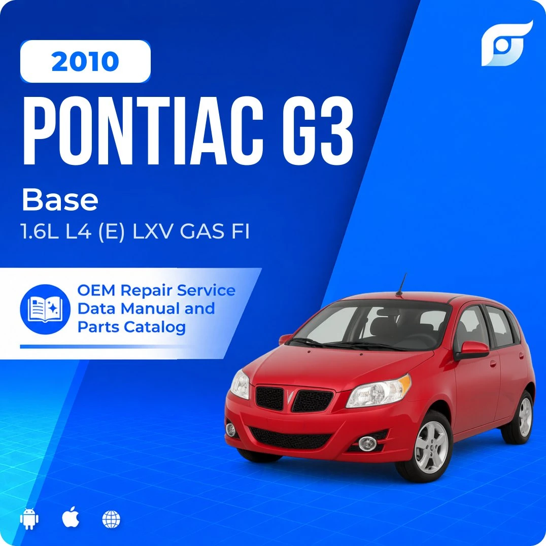 2010 Pontiac G3 Base - OEM Repair Service Manual
