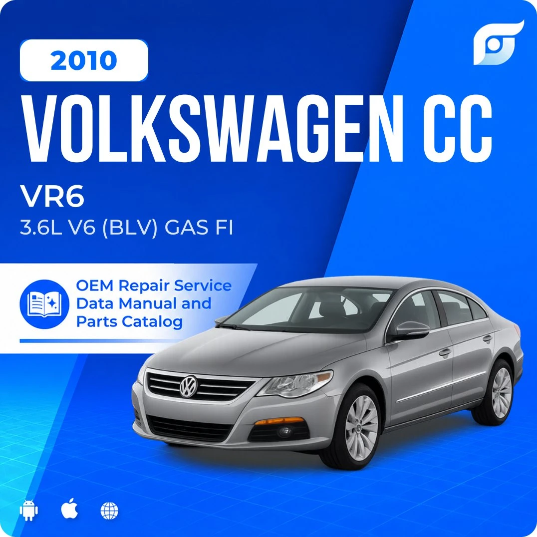 2010 Volkswagen CC VR6 - OEM Repair Service Manual