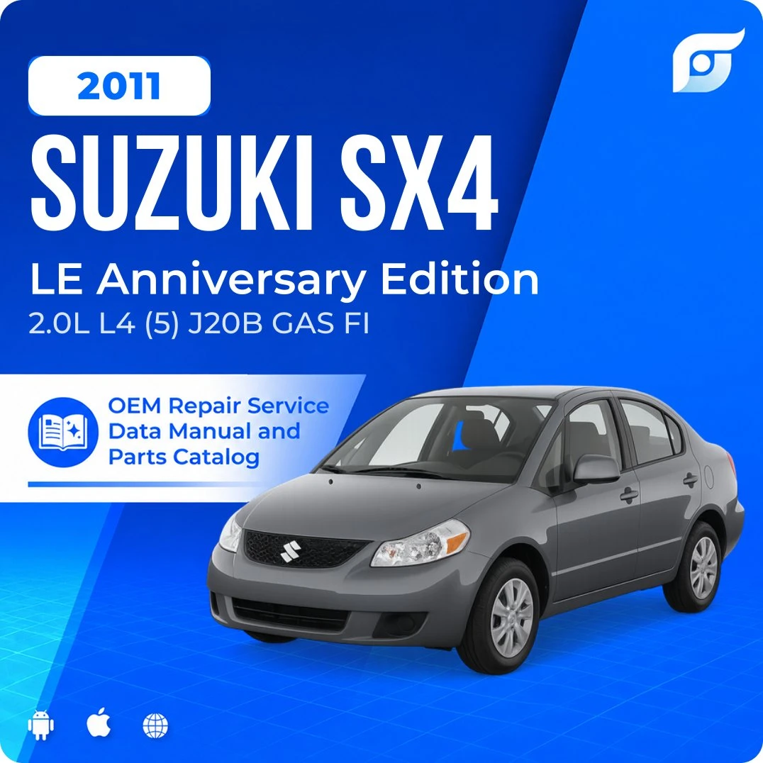 2011 Suzuki SX4 LE Anniversary Edition - OEM Repair Service Manual