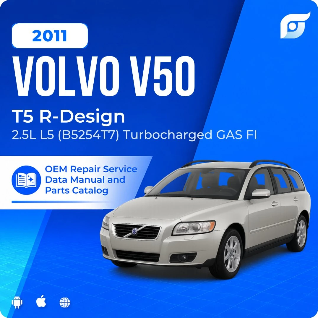 2011 Volvo V50 T5 R-Design - OEM Repair Service Manual