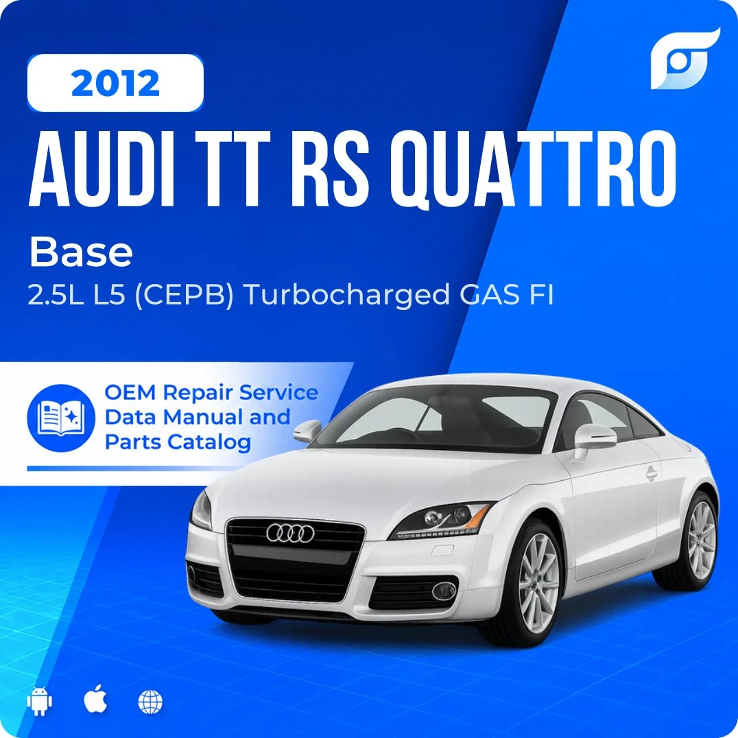2012 Audi TT RS Quattro Base - OEM Repair Service Manual