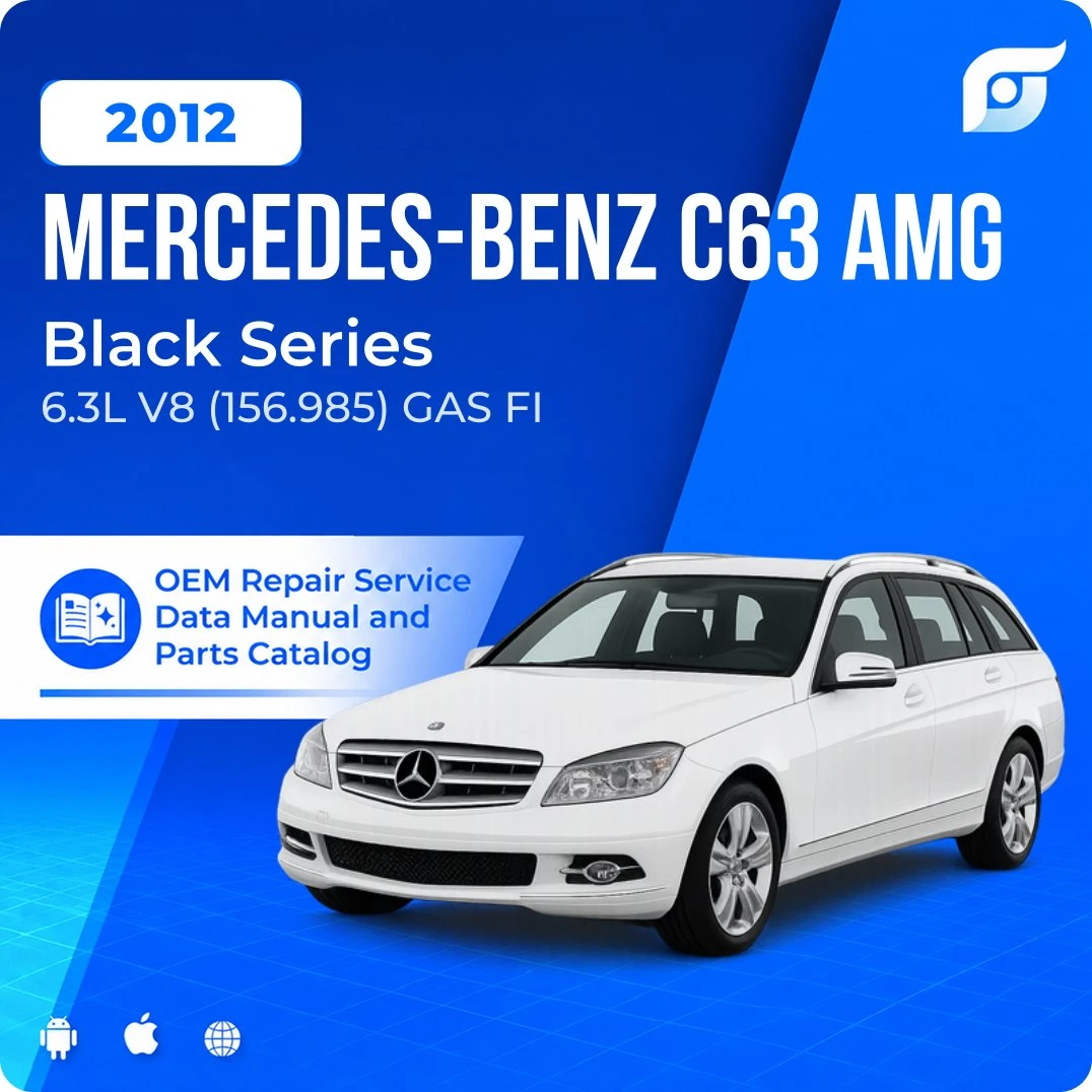 2012 Mercedes-Benz C63 AMG Black Series - OEM Repair Service Manual